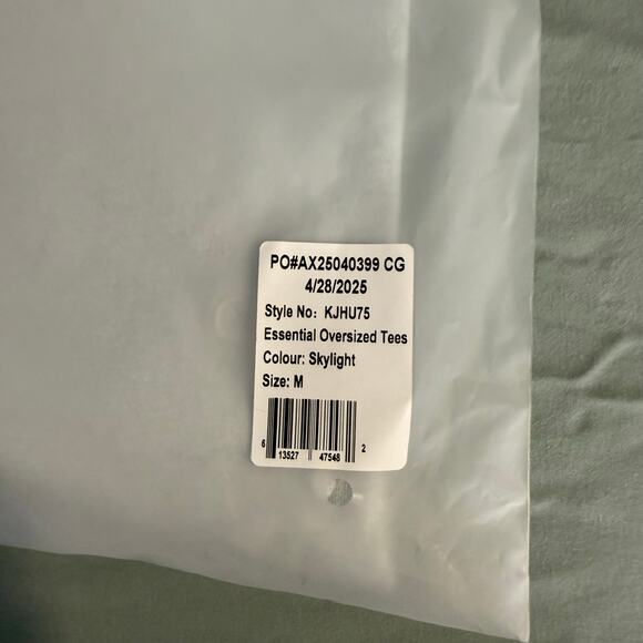 Comfrt Essential Oversized Tee, Skylight, M - Picture 6 of 7